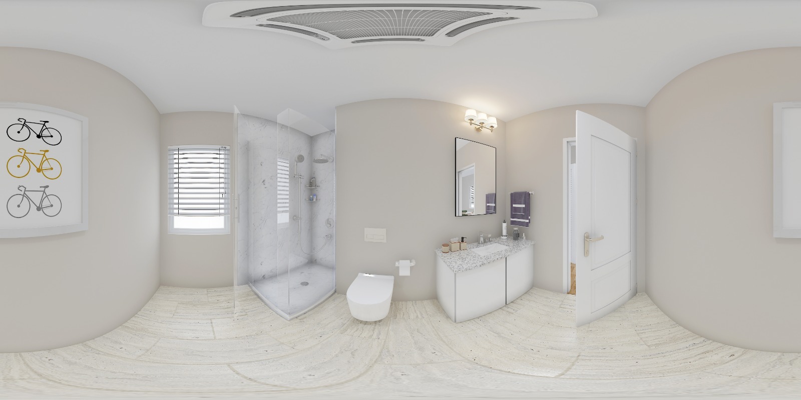 20. 360 Render of a Bath Area, South Carlolina, USA